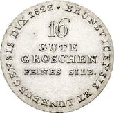 Reverse 16 Gute Groschen 1822