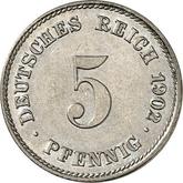 Obverse 5 Pfennig 1902 J