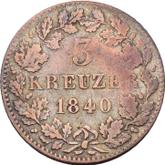 Reverse 3 Kreuzer 1840