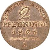 Reverse 2 Pfennig 1826 A