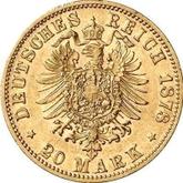 Reverse 20 Mark 1878 C Prussia