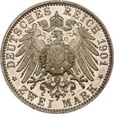 Reverse 2 Mark 1901 D Bayern