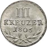 Reverse 3 Kreuzer 1806