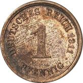 Obverse 1 Pfennig 1911 F