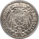 Reverse 25 Pfennig 1912 D
