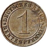 Obverse 1 Rentenpfennig 1925 A