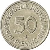 Obverse 50 Pfennig 1980 J