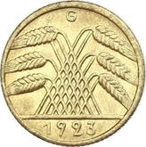 Reverse 10 Rentenpfennig 1923 G