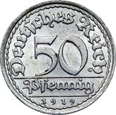 Obverse 50 Pfennig 1919 J