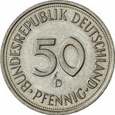 Obverse 50 Pfennig 1984 D