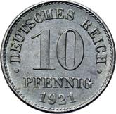 Obverse 10 Pfennig 1921 A