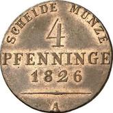 Reverse 4 Pfennig 1826 A