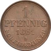 Reverse Pfennig 1861 B