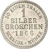 Reverse Silber Groschen 1866