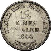 Reverse 1/12 Thaler 1844 B