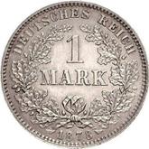 Obverse 1 Mark 1878 J