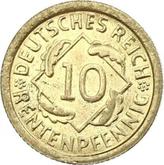 Obverse 10 Rentenpfennig 1923 G