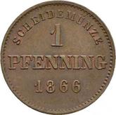 Reverse Pfennig 1866