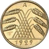 Reverse 10 Reichspfennig 1929 A