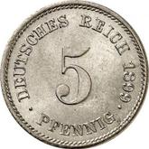 Obverse 5 Pfennig 1899 E