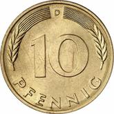 Obverse 10 Pfennig 1980 D