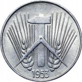 Reverse 10 Pfennig 1953 E