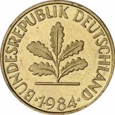 Reverse 10 Pfennig 1984 J