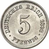 Obverse 5 Pfennig 1893 E