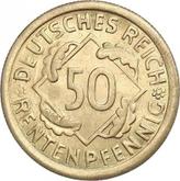 Obverse 50 Rentenpfennig 1923 G