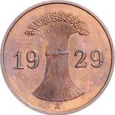 Reverse 1 Reichspfennig 1929 A