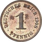 Obverse 1 Pfennig 1908 A