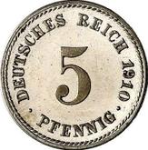 Obverse 5 Pfennig 1910 F