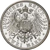 Reverse 2 Mark 1912 E Saxony