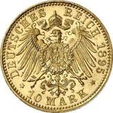 Reverse 10 Mark 1895 A Prussia