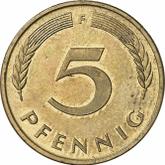 Obverse 5 Pfennig 1986 F