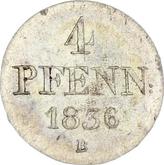 Reverse 4 Pfennig 1836 B