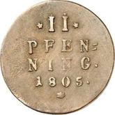 Reverse 2 Pfennig 1805
