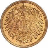 Reverse 1 Pfennig 1908 D