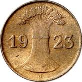 Reverse 1 Rentenpfennig 1923 J