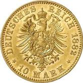 Reverse 10 Mark 1882 A Prussia
