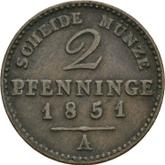 Reverse 2 Pfennig 1851 A