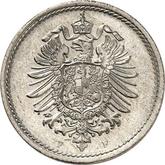 Reverse 5 Pfennig 1889 F