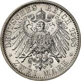 Reverse 2 Mark 1908 A Prussia