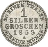 Reverse Silber Groschen 1853 A