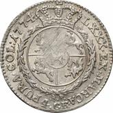 Reverse 1 Zloty (4 Grosze) 1774 AP