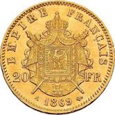 Reverse 20 Francs 1869 A
