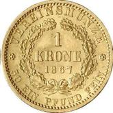 Reverse Krone 1867 B