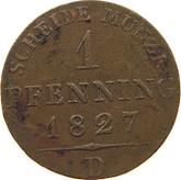 Reverse 1 Pfennig 1827 D