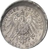 Reverse 3 Mark 1905-1912 Prussia