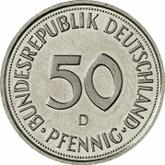 Obverse 50 Pfennig 1996 D